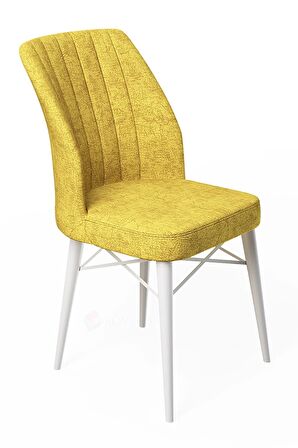 Rovena Lera Beyaz Mermer 70x110 Sabit Mdf Mutfak Masası Takımı 4 Adet Sandalye