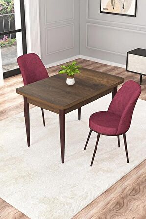 Rovena Duru Barok 70x110 Sabit Mdf Mutfak Masası Takımı 2 Adet Sandalye
