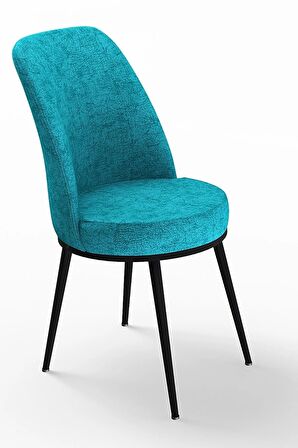 Rovena Bade Siyah Mermer 70x114 Açılabilir Mdf Mutfak Masası Takımı 4 Adet Sandalye