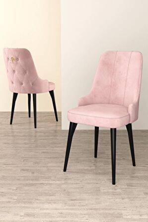 Rovena Pavia Siyah Mermer 70x114 Açılabilir Suntalam Mutfak Masası Takımı 4 Adet Sandalye