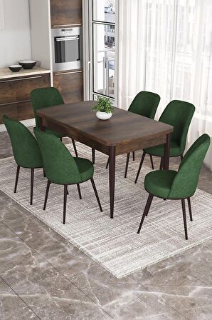 Rovena Sona Barok 70x114 Açılabilir Suntalam Mutfak Masası Takımı 6 Adet Sandalye