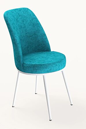 Rovena Sona Beyaz Mermer 70x114 Açılabilir Suntalam Mutfak Masası Takımı 4 Adet Sandalye