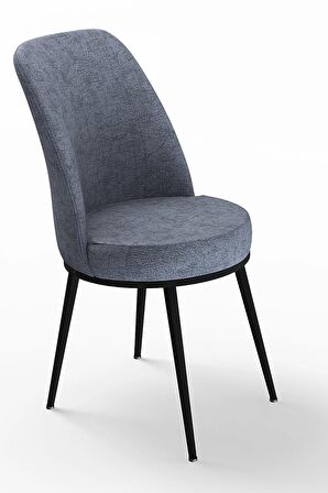 Rovena Sona Siyah Mermer 70x114 Açılabilir Suntalam Mutfak Masası Takımı 6 Adet Sandalye