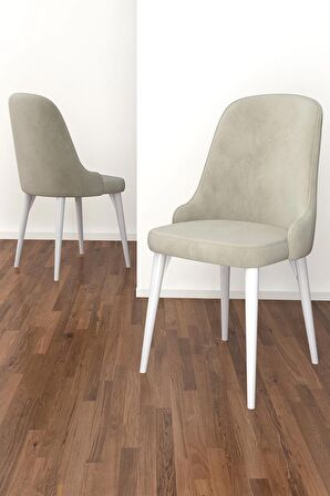 Rovena Amber Beyaz 70X114 Açılabilir Mdf Mutfak Masası Takımı 4 Adet Sandalye