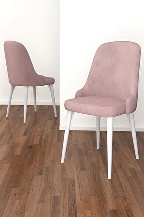 Rovena Amber Beyaz 70X114 Açılabilir Mdf Mutfak Masası Takımı 4 Adet Sandalye