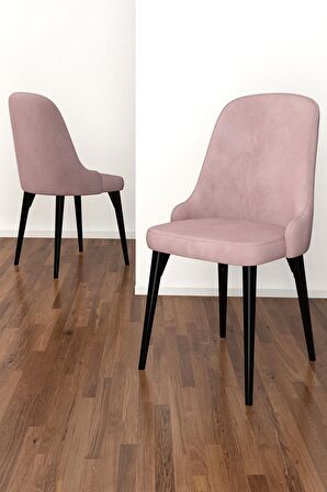 Rovena Amber Siyah Mermer 70x114 Açılabilir Mdf Mutfak Masası Takımı 4 Adet Sandalye