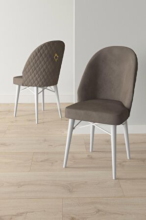 Rovena Liora Beyaz Mermer 70x114 Açılabilir Mdf Mutfak Masası Takımı 6 Adet Sandalye