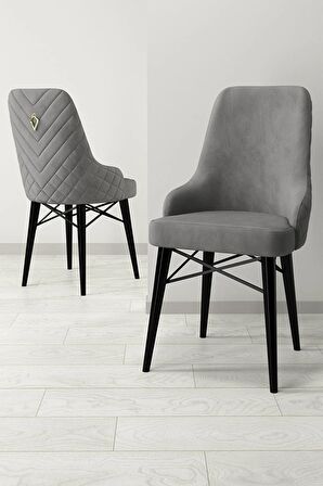 Rovena Almira Siyah Mermer 70x114 Açılabilir Mdf Mutfak Masası Takımı 4 Adet Sandalye