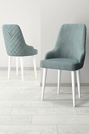 Rovena Blanca Beyaz 80x132 Açılabilir Mdf Mutfak Masası Takımı 4 Adet Sandalye