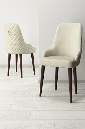 Rovena Blanca Barok 80x132 Açılabilir Mdf Mutfak Masası Takımı 4 Adet Sandalye