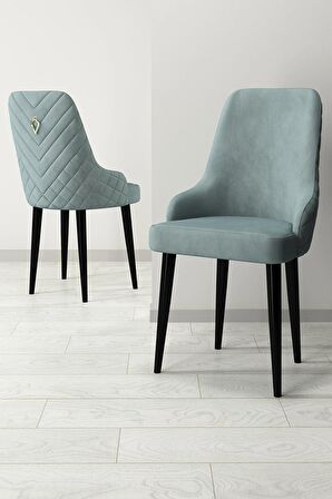 Rovena Blanca Siyah Mermer 80x132 Açılabilir Mdf Mutfak Masası Takımı 4 Adet Sandalye