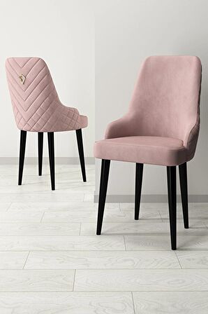Rovena Blanca Siyah Mermer 80x132 Açılabilir Mdf Mutfak Masası Takımı 4 Adet Sandalye