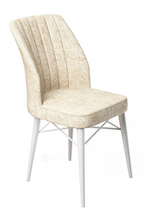 Rovena Mary Beyaz Mermer 70x114 Açılabilir Mdf Mutfak Masası Takımı 4 Adet Sandalye