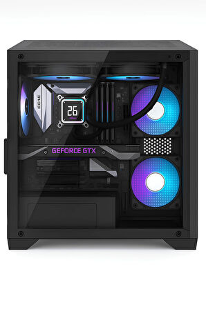 NEXOR Titan 3X RGB Fan Temperli Cam USB 3.0 600W Akvaryum Oyuncu Bilgisayar Kasası