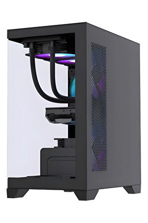  NEXOR Titan 3X RGB Fan Temperli Cam USB 3.0 600W Akvaryum Oyuncu Bilgisayar Kasası
