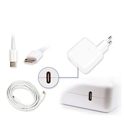 Apple MacBook MNYG2TU/A Notebook Adaptör Laptop Şarj( Apple Uyumludur. )