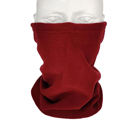 Unisex Kışlık Şapka Bere Olabilen İpli Polar Boyunluk Winter Neck Collar