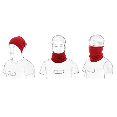 Unisex Kışlık Şapka Bere Olabilen İpli Polar Boyunluk Winter Neck Collar