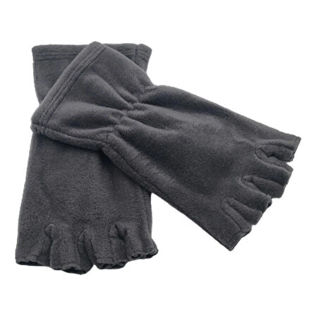 Unisex Kışlık Parmaksız Kesik Yarım Parmak Kışlık Termal Polar Eldiven Glove