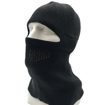 Siyah Kışlık Şapka Bere Olabilen Tactical Modüler Kar Maskesi