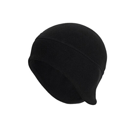 Siyah Kışlık Termal Polar Kulaklıklı Bere - Ipli Polar Boyunluk 2'li Set Winter Set