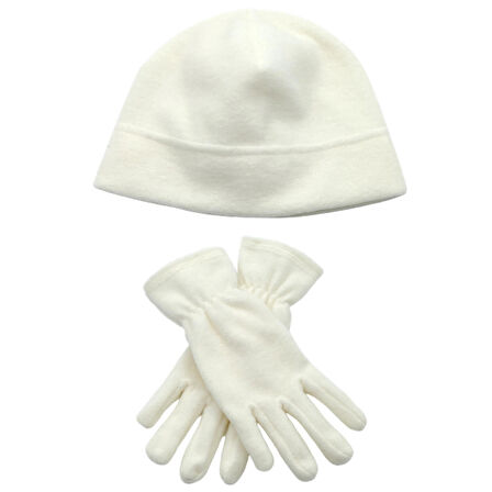 Kadın Kışlık Termal Polar Eldiven - Polar Bere 2'li Set