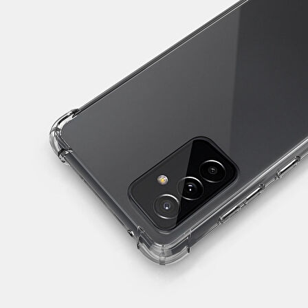 Gpack Samsung Galaxy A54 Kılıf AntiShock Köşeli Şeffaf Sert Silikon