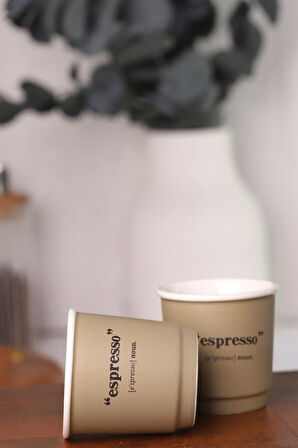 Acar Blush Espresso Fincanı Bej 90ml 2'li