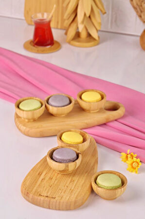 Bambum 8 Parça Bambu Sosluk Çerezlik – Kahvaltı ve Sunum Seti