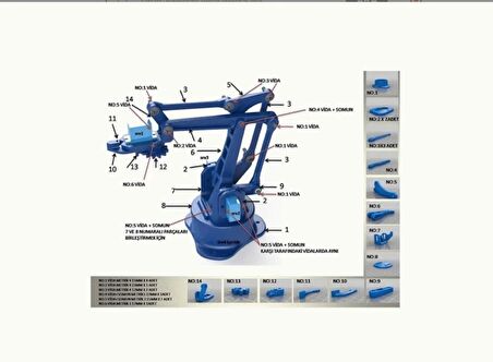 ARDUINO 3D ROBOT KOL KİTİ