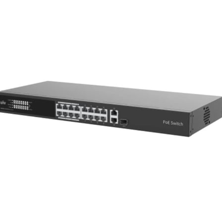 NSW3000-16T1GT1GC-LPOE-IN 16x10/100Mbps + 1x1000Mbps + 1000Mbps Combo port 265w L2 PoE Switch