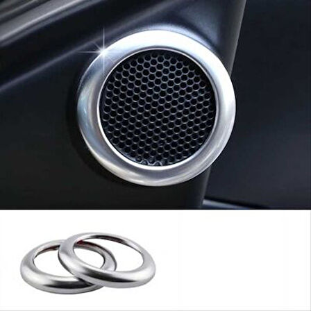 Toyota Corolla 2014-2018 Tweeter Halka Kaplama Silver