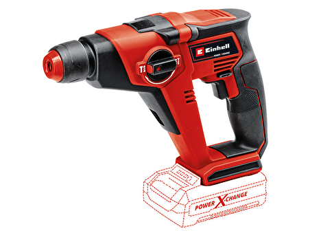 Einhell Akülü Kırıcı Delici TE-HD 18/12 Li - Solo Power X-Change (2+1 fonksiyon: delme/darbeli delme/vidamala, 1.3 J, SDS+, 12 mm beton delme kapasitesi, akü ve şarj cihazı dahil değildir)