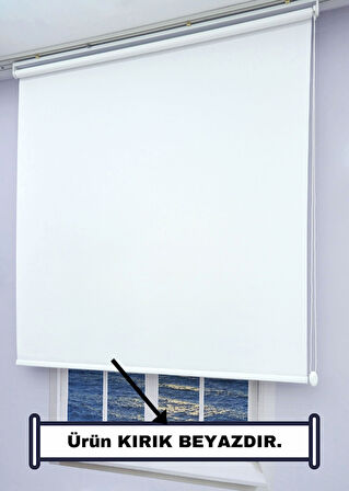 Stor Zebra Güneşlik Perde - (EKRU/AÇIK KREM) - Mat Kalın Kumaş - DÜZ/ETEKSİZ - Alüminyum Kasa&Boru