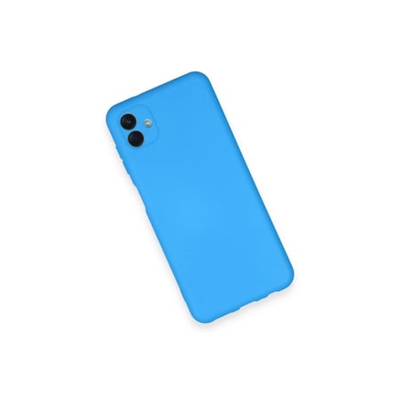 Samsung Galaxy A04 Kılıf Nano İçi Kadife Silikon - Mavi iegxx