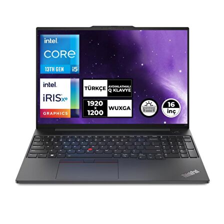 LENOVO ThinkPad E16 Gen 1 i5-1335U 40GB 1TB SSD 16" WUXGA Windows 11 Pro Taşınabilir Bilgisayar 21JN00BCTX023