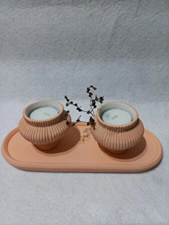 TABAKLI 2'Lİ FİJİ MUMLUK SET RANDOM