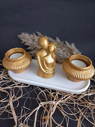 GOLD SEVGİLİ FİJİ MUMLUK SET