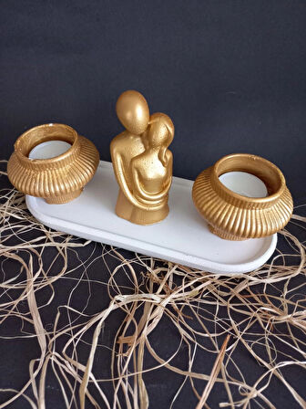 GOLD SEVGİLİ FİJİ MUMLUK SET