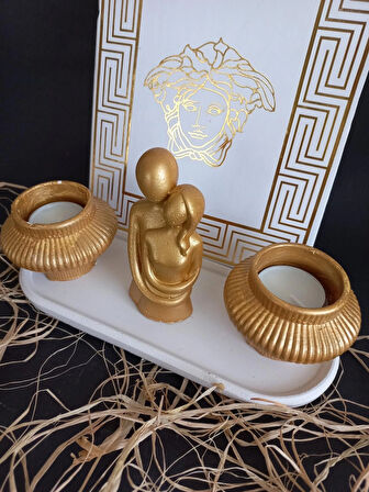 GOLD SEVGİLİ FİJİ MUMLUK SET