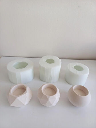 GEOMETRİK VAZO SET KALIBI