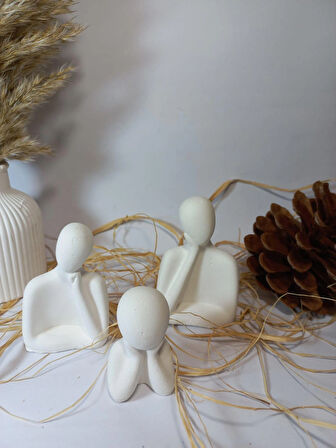 AİLE 3LÜ BİBLO BEYAZ