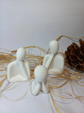 AİLE 3LÜ BİBLO BEYAZ