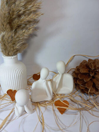 AİLE 3LÜ BİBLO BEYAZ