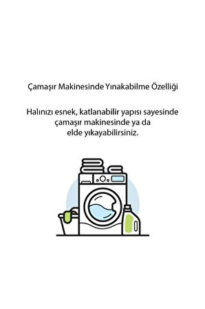 Kaymaz Tabanlı Yıkanabilir Kesme Halı Yolluk