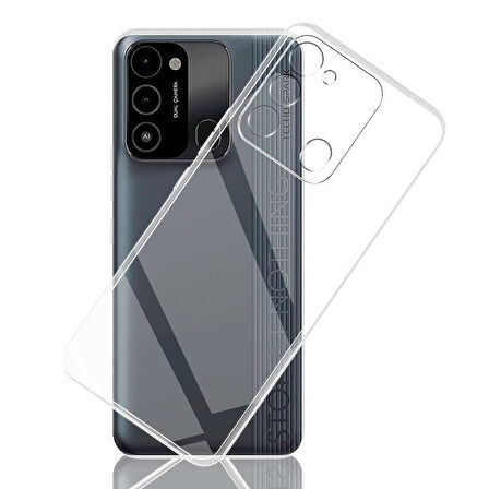 Gpack Tecno Spark 8C Kılıf Süper Silikon Korumalı Şeffaf