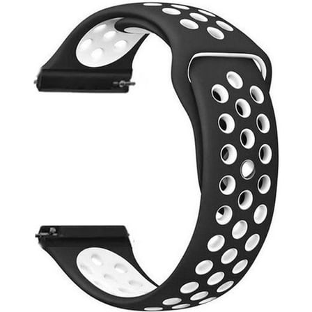 Gpack Samsung Galaxy Watch 6 uyumlu 40mm Kordon Delikli Çift Renk Silikon