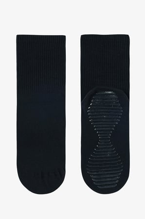 Siyah Antrasit Non Grip Sport  2li Soket Çorap