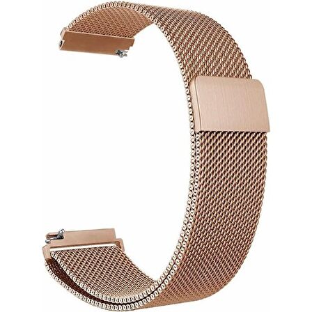 Gpack Samsung Galaxy Watch 6 uyumlu Classic 43mm Kordon Hasır Metal Örgülü Ayarlanabilir