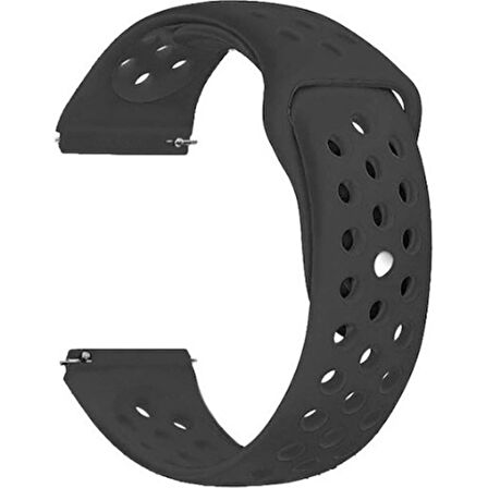 Gpack Samsung Galaxy Watch 6 uyumlu Classic 47mm Kordon Delikli Çift Renk Silikon